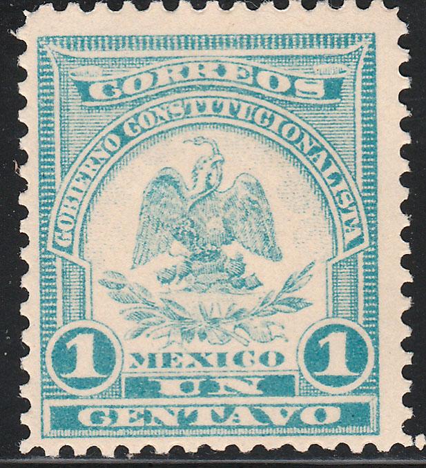 MEXICO 386, 1c DENVER ISSUE. UNUSED, H OG. THIN.. F-VF.