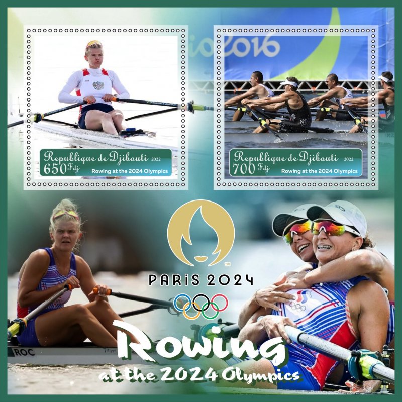 Stamps. Olympic Games. Rowing  8 sheets perforated