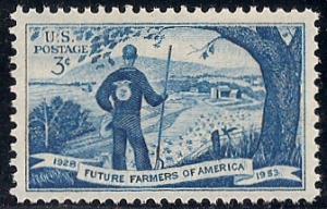 1024 3 cent Future Farmers mint OG NH XF