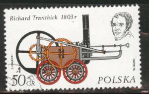 Poland Scott 2143 Used 1976  favor canceled Locomotive