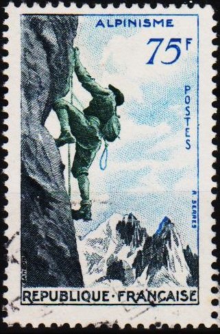 France. 1956 75f S.G.1300 Fine Used