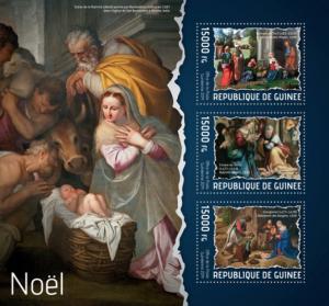 GUINEA 2014 SHEET CHRISTMAS PAINTINGS RELIGION