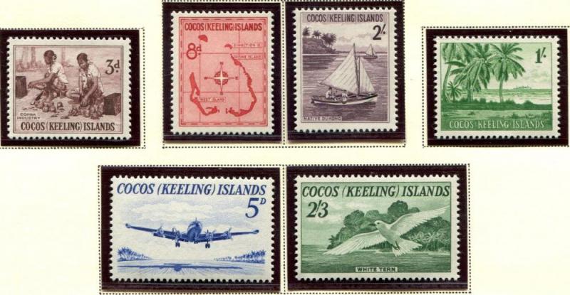 Cocos / Keeling Islands SC# 1-6 Scenes & People set MNH