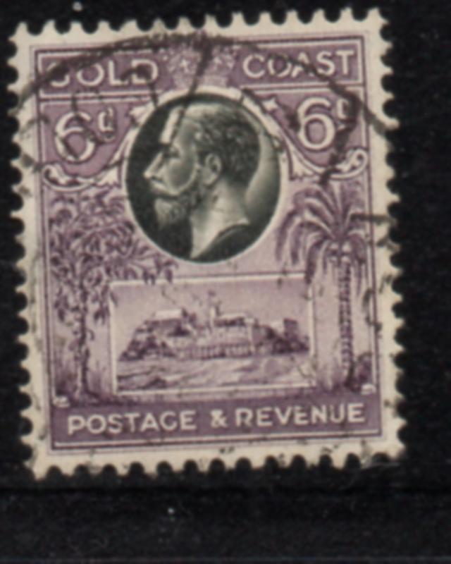 Gold Coast Sc 104 1928 6d dull violet & black George V stamp used