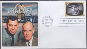 USA # 4414e.1 Dragnet Police Show FDC from the TV Early Memories Sheet