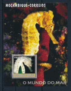 [31507] Mozambique 2002 Marine Life Sea Horses MNH Sheet