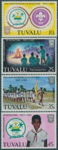 Tuvalu 1982 SG192-195 Boy Scout Movement set MNH