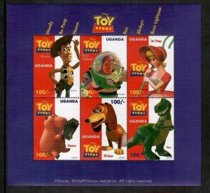 Uganda 1997 - Disney - Toy Story - Sheet of 6 Stamps - Scott #1479 - MNH