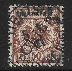 Offices in China - Scott #6 50pf Red brown - F- VF Used