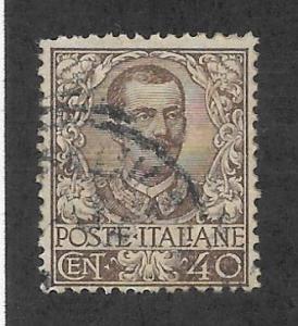 Italy Scott 83 Used 40c King Victor Emmanuel III 2018 CV $8.75