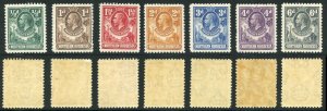 North Rhodesia SG1/7 KGV 1/2d to 6d part set Fresh M/M Cat 34.15 pounds