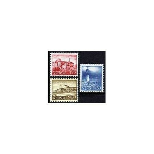 Norway 690-692,MNH.Michel 739-741. Akershus Castle,Lighthouses,1977.