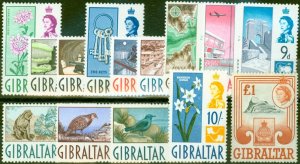 Gibraltar 1960 Set of 14 SG160-173 Fine Lightly Mtd Mint 