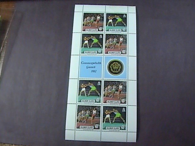 SOLOMON ISLANDS # 475-476-MINT/NEVER HINGED----MINI-SHEET OF EIGHT------1982