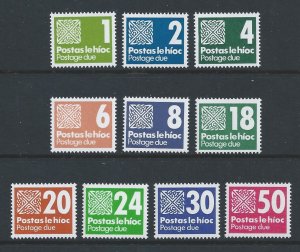 Ireland #J28-36 NH 1980-5 Celtic Knot Postage Dues (10 Values)