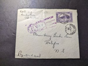 1934 Canada Cover Bridgeton to Halifax Nova Scotia