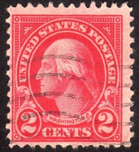 1923, US 2c, Washington, Used, Sc 554