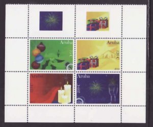 Aruba-Sc#409a- id5-unused NH set-Christmas-New Years day-2012-