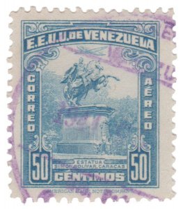 VENEZUELA STAMP 1944 SCOTT # C152. CANCELLED. # 2