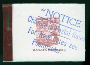 Canada Booklet Unitrade BK5f in English, Marroon Binding