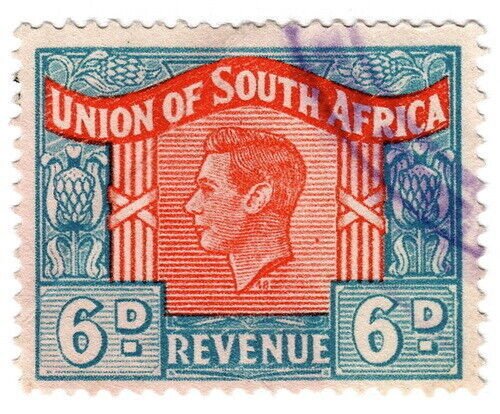 (I.B) South Africa Revenue : Duty Stamp 6d 