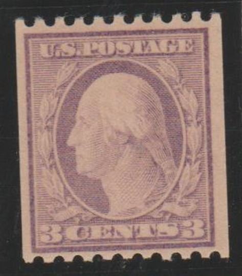 U.S. Scott #489 Coil Washington Stamp - Mint NH Single