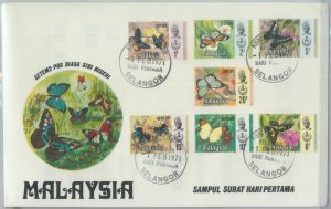 82299 - MALAYA - FDC Cover 1971 + INFORMATION LEAFLET butterflies PERAK-