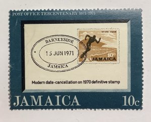 Jamaica 1971 Scott 337 used - 10c,  300th Anniversary of the Jamaica Post Office