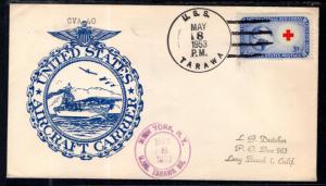 US USS Tarawa 1953 Ship Cover