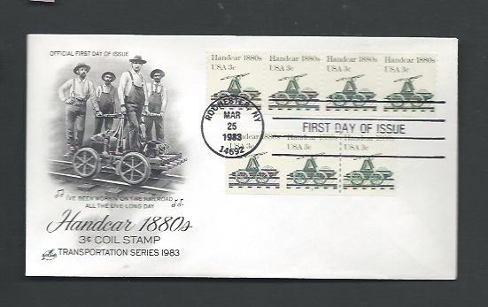 Scott # 1898   Coil strip of 4 & PNC #3 strip of  3  FDC