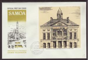 Samoa George Washington 1982 U/A FDC BIN