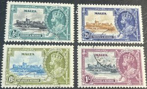 MALTA # 184-187-USED--COMPLETE SET--1935