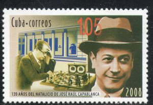 CUBA Sc# 4849  JOSE RAUL CAPABLANCA Chess Champ 1.05c  2008   MNH