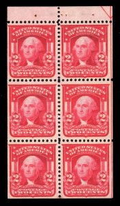 US STAMPS  # 319g MINT OG NH BOOKLET PANE XF $240 LOT #32264-1