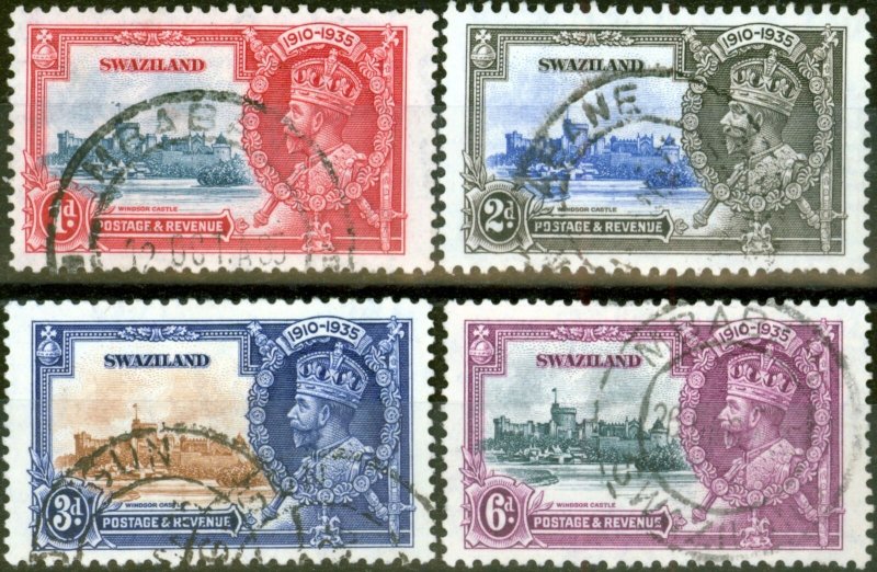 Swaziland 1935 Jubilee set of 4 SG21-24 Fine Used