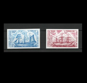 French Southern and Antarctic Territories - Scott C37-8 - MNH -  Imperf Set of 2