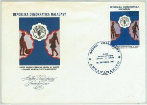 63195 - MADAGASCAR - POSTAL HISTORY - FDC COVER - 1981 FAO Agriculture 