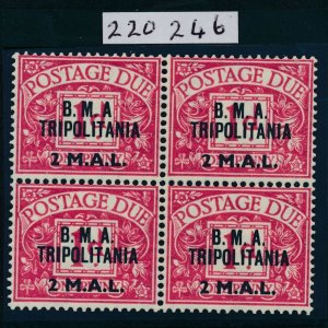 British Occupation of italian colonies Tripolitania Surcharged BMA 1948 2 MAL on