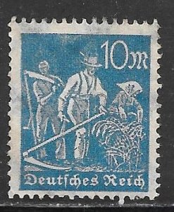 Germany 222: 10pf Farmers, MH, F-VF