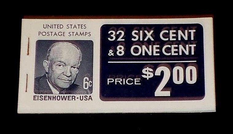 US #BK119 MNH CV$9.00 Eisenhower Unexploded Combo Booklet (Dull Gum)