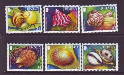 Jersey Sc 1207-12 2006 Sea Shells stamp set mint NH