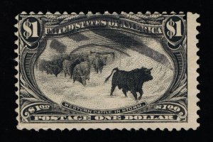 AFFORDABLE GENUINE SCOTT #292 FINE USED 1898 TRANS-MISS EXPO CATTLE IN THE STORM