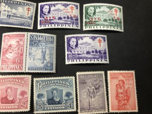 PHILIPPINES # B1-B15--MINT/NEVER HINGED----SEMI-POSTAL----1949-59