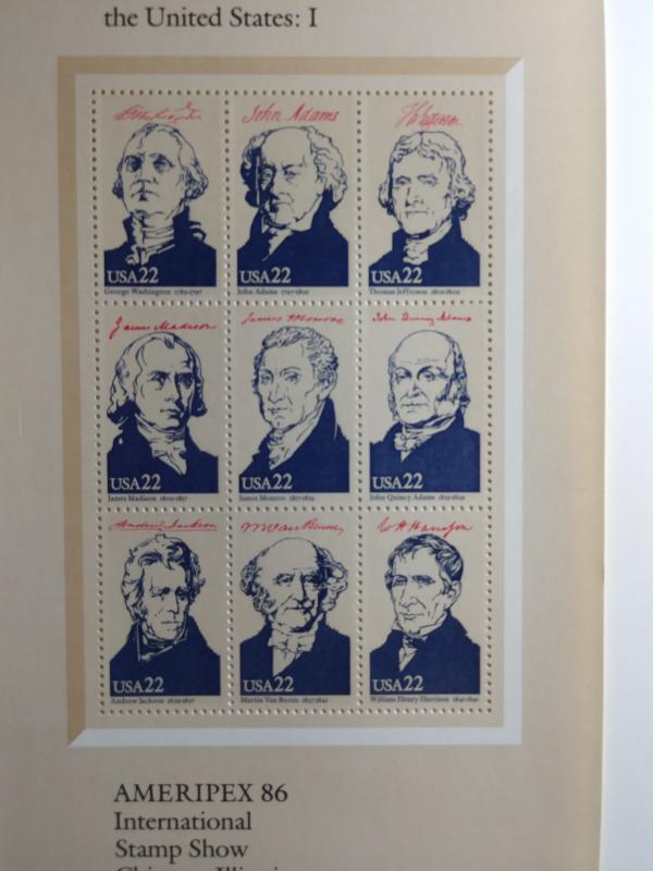 SCOTT # 2216-2219 AMERIPEX ' 86 COMPLETE SET MINT NEVER HINGED