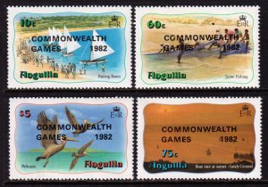 Anguilla 1982 Commonwealth Games Complete Mint MNH Set SG 530-533 SC 507-510