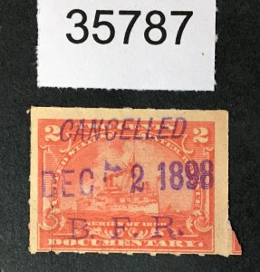 US STAMPS # R164 REVENUE USED CAT. $ LOT #35787