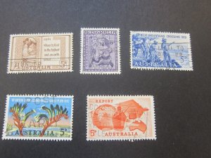 Australia 1961 Sc 342,48,49,55,56 FU 