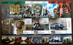 *FREE SHIP Mexico 100th Anniv Military Industry 2016 Weapon Army Gun Car (ms MNH