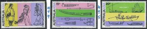 Scott: 493-495 - Australia - Link Between Australia and Asia, MNH