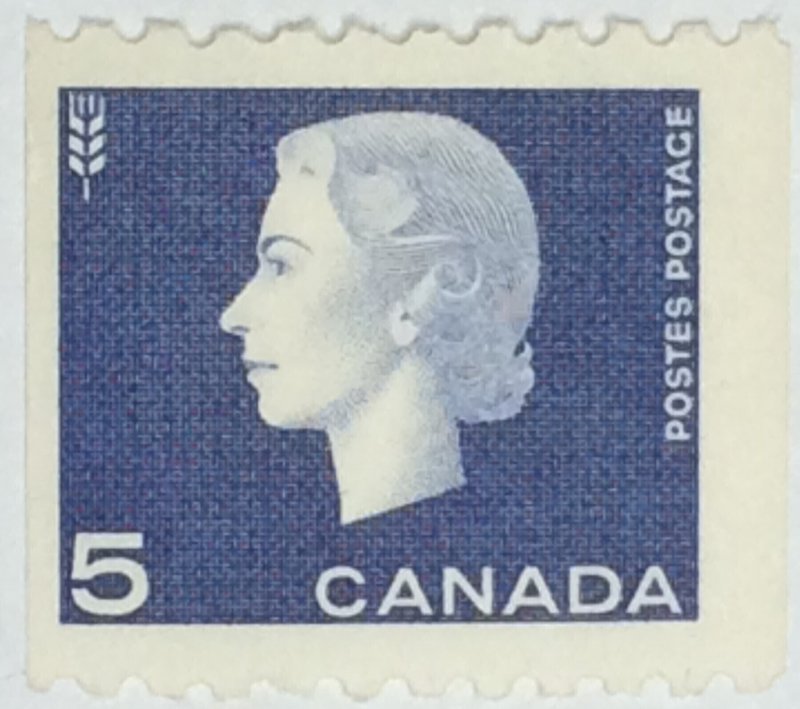 CANADA 1962-63 #409 Queen Elizabeth II Cameo Issue - Coil MNH